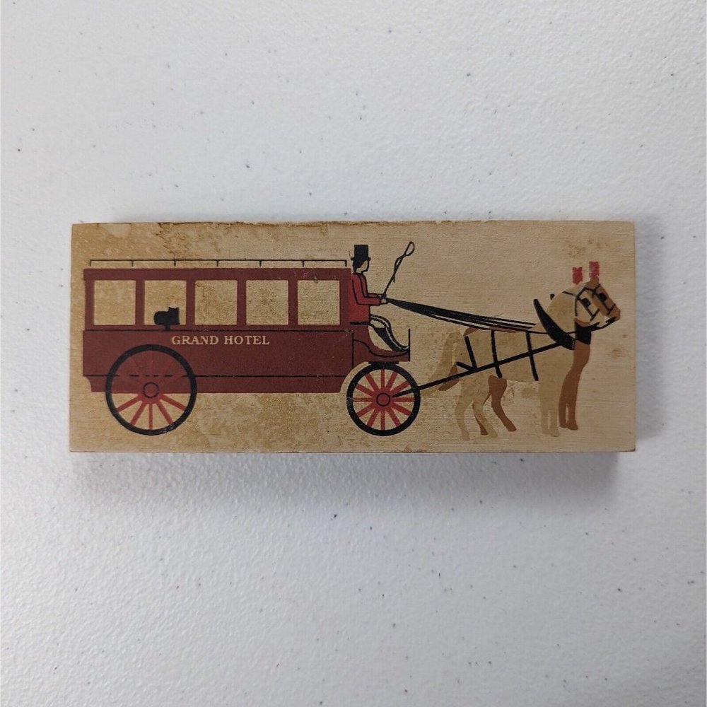The Cats Meow Village Watkins Wagon Wooden Shelf Sitter